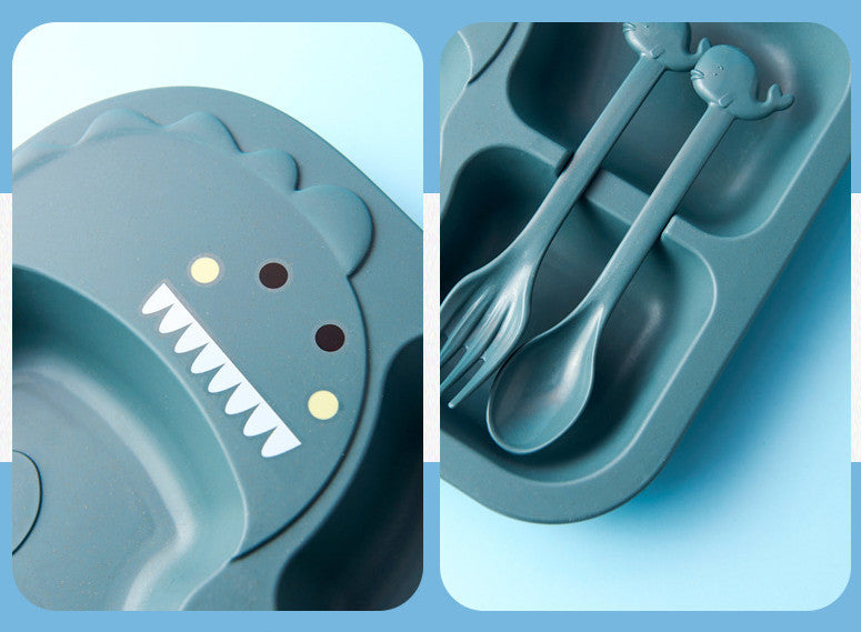 Eco-Friendly Kids Dinnerware Set β Wheat Fiber & PP Tableware