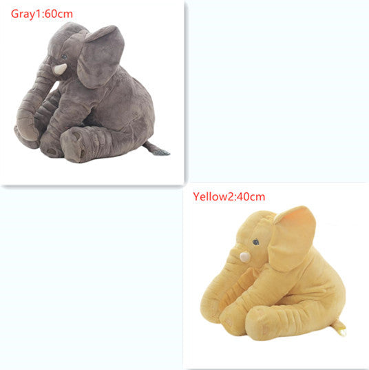 2-in-1 Elephant Plush Pillow – Cuddle Toy & Baby Sleep Support