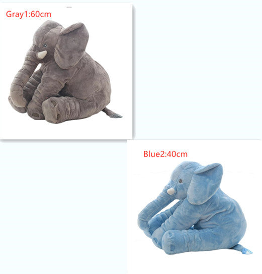 2-in-1 Elephant Plush Pillow – Cuddle Toy & Baby Sleep Support