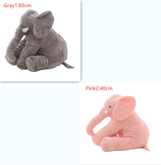 2-in-1 Elephant Plush Pillow – Cuddle Toy & Baby Sleep Support