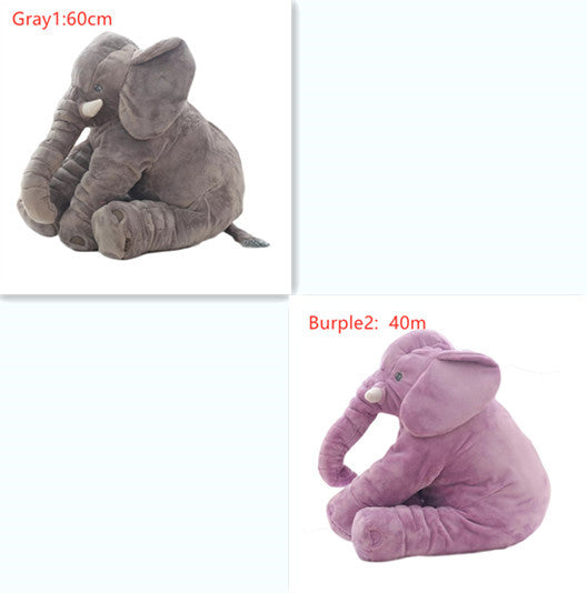 2-in-1 Elephant Plush Pillow – Cuddle Toy & Baby Sleep Support