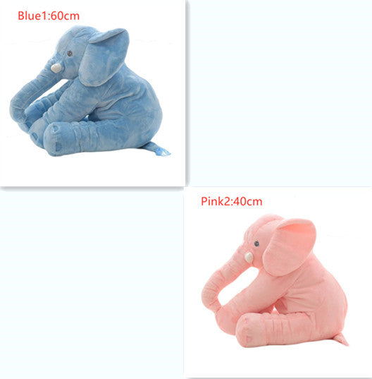 2-in-1 Elephant Plush Pillow – Cuddle Toy & Baby Sleep Support