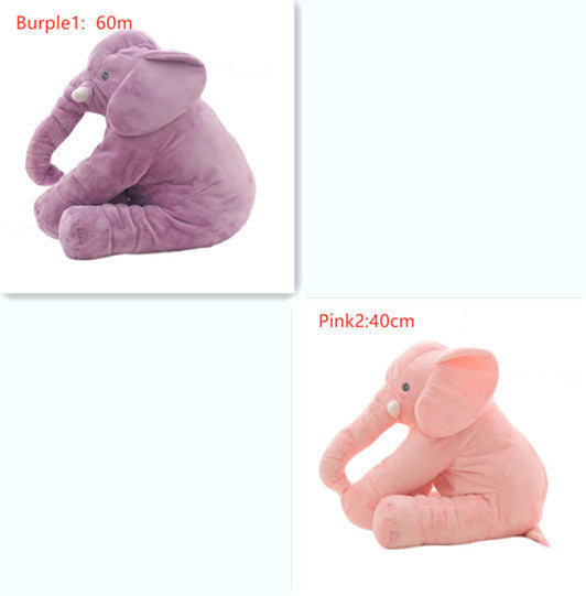 2-in-1 Elephant Plush Pillow – Cuddle Toy & Baby Sleep Support