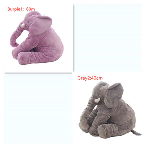 2-in-1 Elephant Plush Pillow – Cuddle Toy & Baby Sleep Support