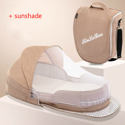 Portable Foldable Baby Crib Mummy Bag β Removable Travel Bassinet
