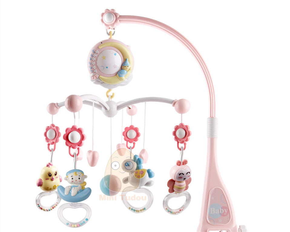 Remote-Control Baby Crib Mobile with Music, Lights and Projection