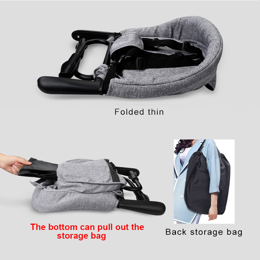 Portable Baby High Chair Seat with Safety Belt – Baby & Toddler Feeding Seat