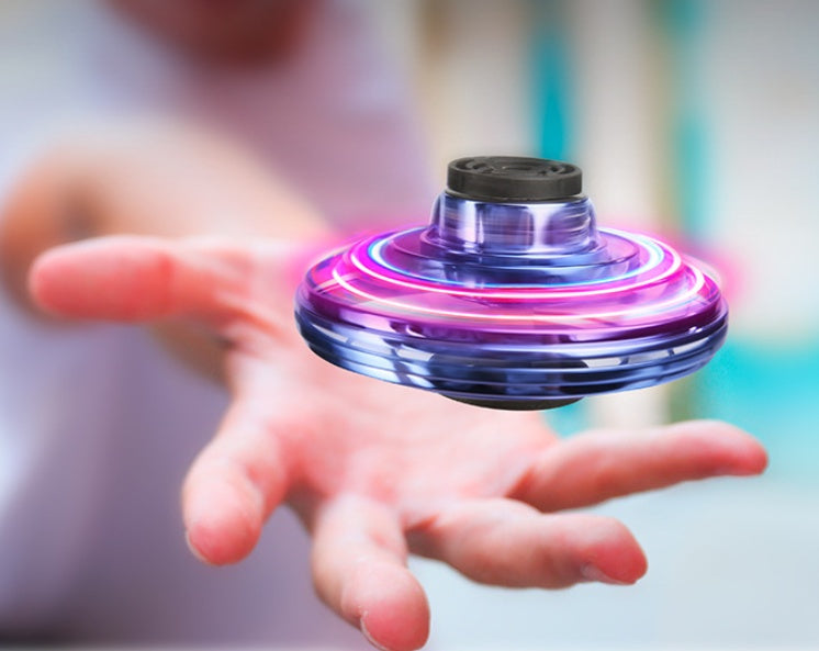 Mini Fingertip Gyro Interactive Toy Drone LED UFO Type