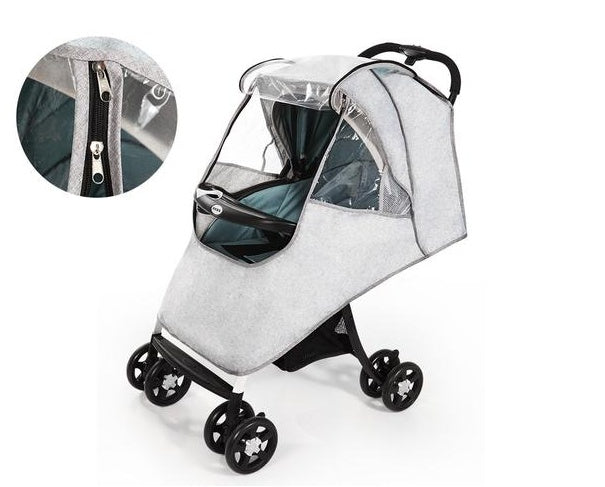 Universal Baby Stroller Weather Shield – Warm & Rainproof Cover