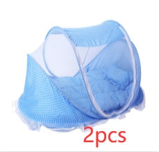 Portable Baby Bed with Mosquito Net – Foldable Travel Crib Tent with Mattress and Pillow