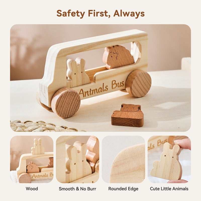 Children's Creative Educational Wooden Toy Car