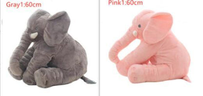 2-in-1 Elephant Plush Pillow – Cuddle Toy & Baby Sleep Support
