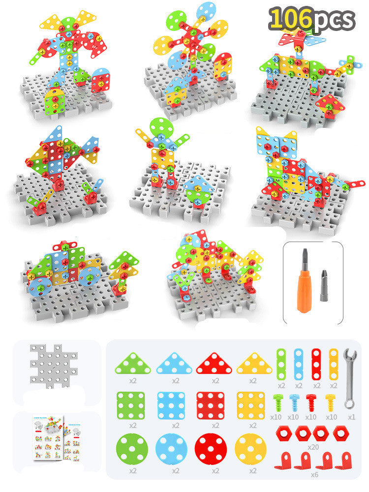Kids Drill & Build Puzzle Toy Set – Creative STEM Construction Kit