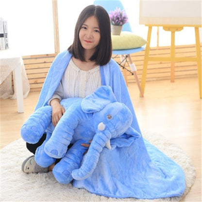 2-in-1 Elephant Plush Pillow – Cuddle Toy & Baby Sleep Support