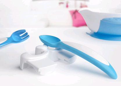 Baby Whale Tableware Set – Antibacterial Bowl with Fork and Spoon