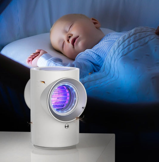 Highly Advanced Silent Baby-Safe Mosquito Catcher & Repellent Lamp