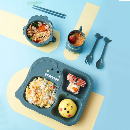 Eco-Friendly Kids Dinnerware Set – Wheat Fiber & PP Tableware