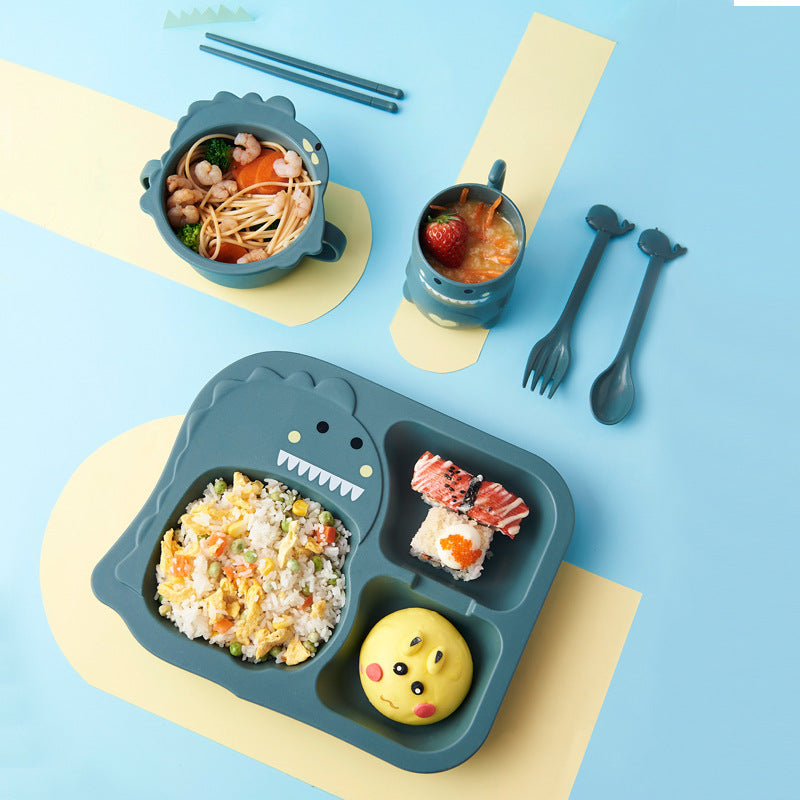Eco-Friendly Kids Dinnerware Set – Wheat Fiber & PP Tableware