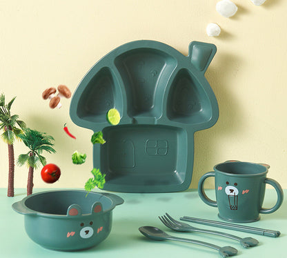 Eco-Friendly Kids Dinnerware Set – Wheat Fiber & PP Tableware