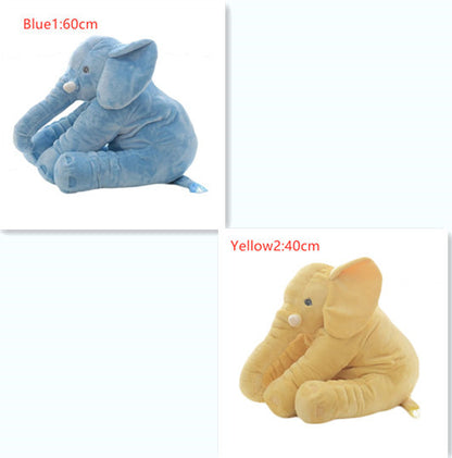 2-in-1 Elephant Plush Pillow – Cuddle Toy & Baby Sleep Support