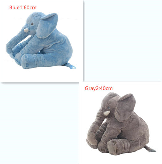 2-in-1 Elephant Plush Pillow – Cuddle Toy & Baby Sleep Support