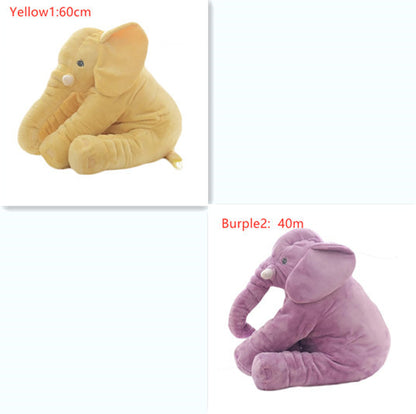 2-in-1 Elephant Plush Pillow – Cuddle Toy & Baby Sleep Support