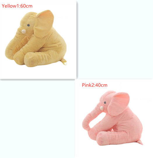2-in-1 Elephant Plush Pillow – Cuddle Toy & Baby Sleep Support