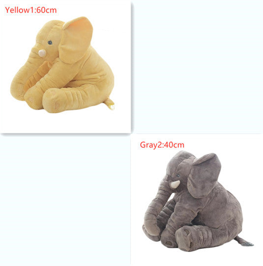 2-in-1 Elephant Plush Pillow – Cuddle Toy & Baby Sleep Support