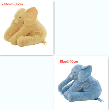 2-in-1 Elephant Plush Pillow – Cuddle Toy & Baby Sleep Support