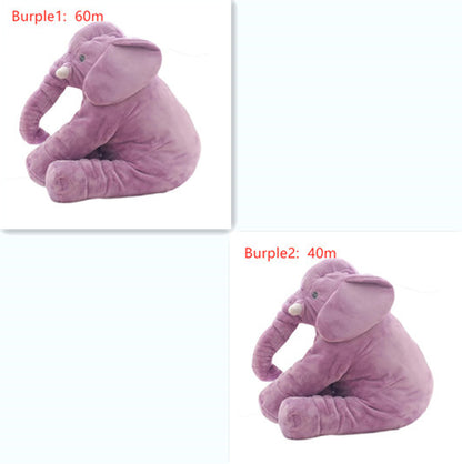 2-in-1 Elephant Plush Pillow – Cuddle Toy & Baby Sleep Support