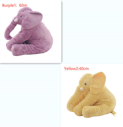 2-in-1 Elephant Plush Pillow – Cuddle Toy & Baby Sleep Support