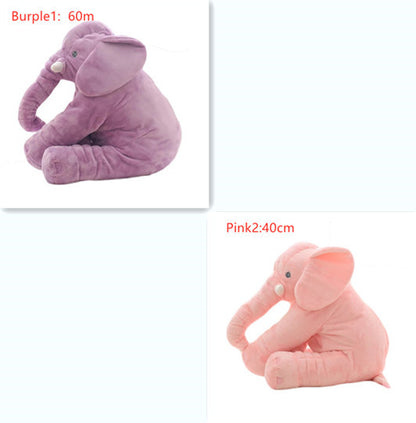 2-in-1 Elephant Plush Pillow – Cuddle Toy & Baby Sleep Support