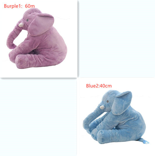 2-in-1 Elephant Plush Pillow – Cuddle Toy & Baby Sleep Support