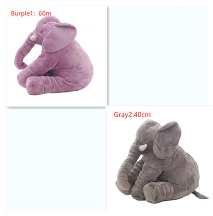 2-in-1 Elephant Plush Pillow – Cuddle Toy & Baby Sleep Support