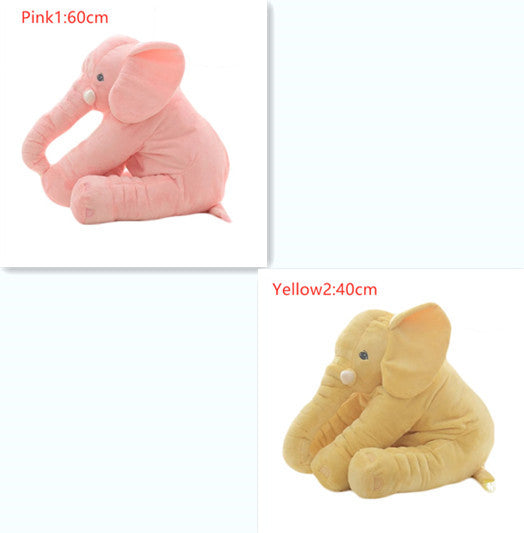 2-in-1 Elephant Plush Pillow – Cuddle Toy & Baby Sleep Support