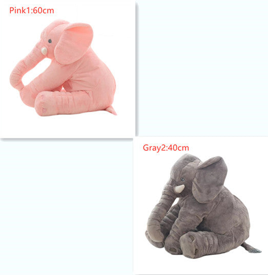 2-in-1 Elephant Plush Pillow – Cuddle Toy & Baby Sleep Support