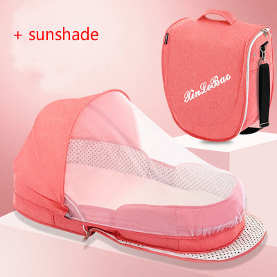 Portable Foldable Baby Crib Mummy Bag – Removable Travel Bassinet