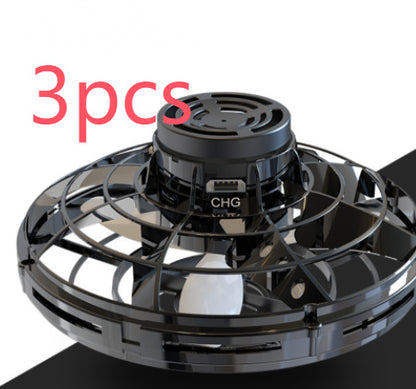 Mini Fingertip Gyro Interactive Toy Drone LED UFO Type