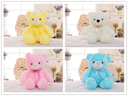 Viral LED Glowing Teddy Bear Plush – Colorful Light Up Stuffed Animal & Gift Pillow