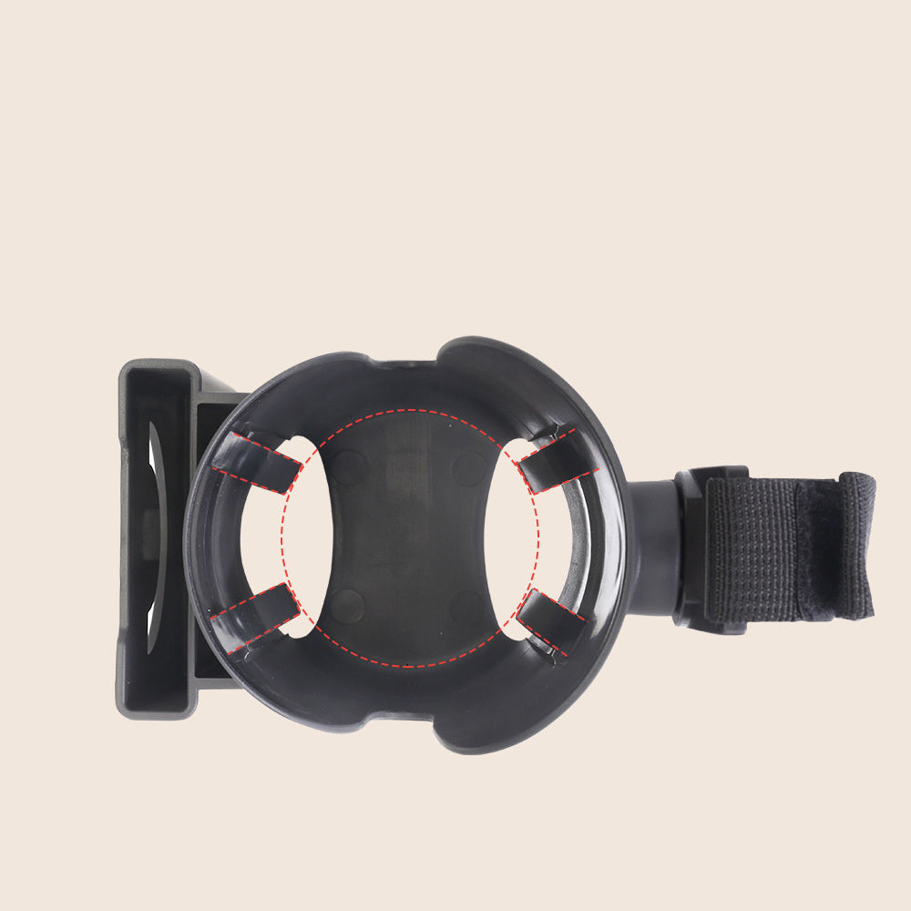Universal Stroller Cup Holder with Mobile Phone Case, 2-in-1 Strollers Storage Rack, 360 Degrees Rotation Drink Holder for Stroller, Pushchair, Wheelchair, Walker, Bicycle, Fits Most Cups