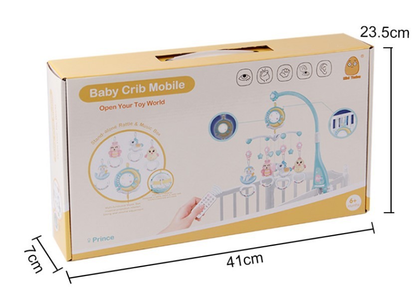 Remote-Control Baby Crib Mobile with Music, Lights and Projection