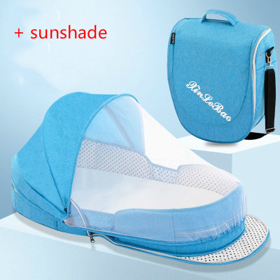 Portable Foldable Baby Crib Mummy Bag – Removable Travel Bassinet