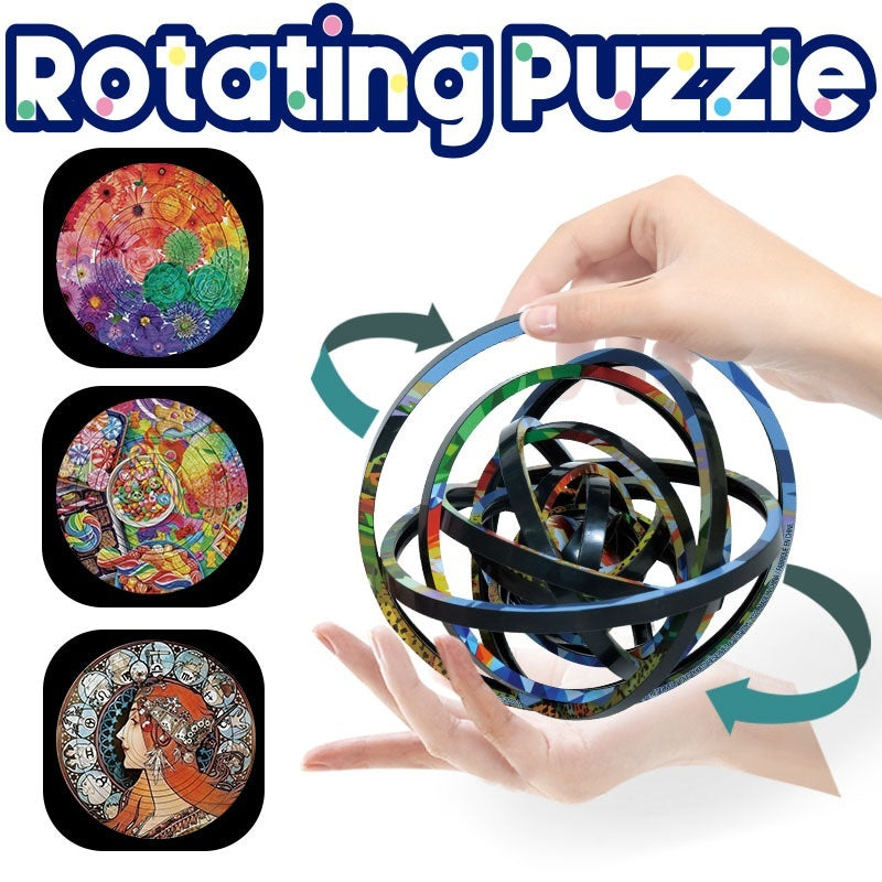 Rotating MindTwist 3D Puzzle – Dual-Sided Decompression Toy
