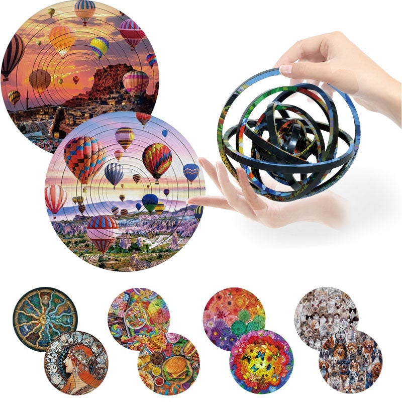 Rotating MindTwist 3D Puzzle – Dual-Sided Decompression Toy
