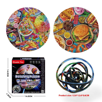 Rotating MindTwist 3D Puzzle – Dual-Sided Decompression Toy