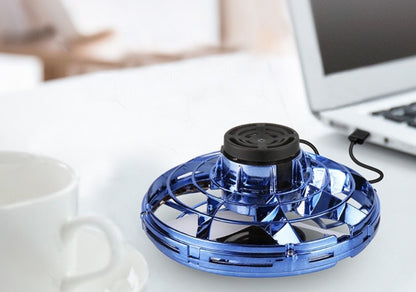 Mini Fingertip Gyro Interactive Toy Drone LED UFO Type