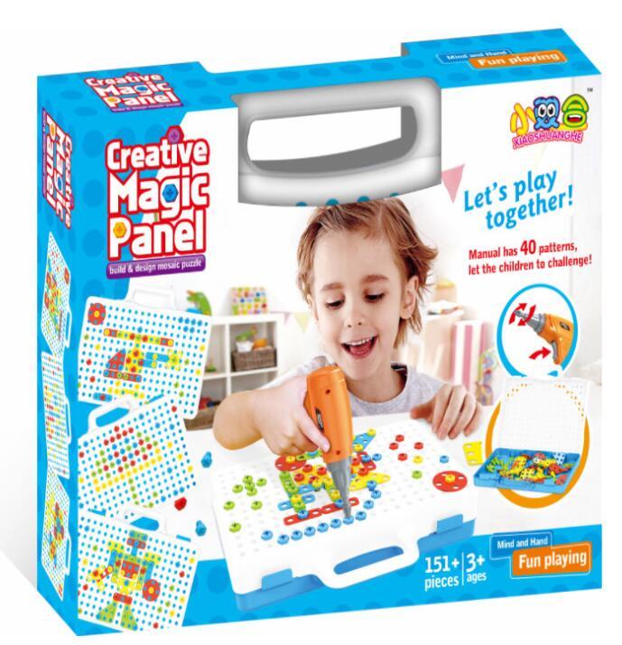 Kids Drill & Build Puzzle Toy Set – Creative STEM Construction Kit