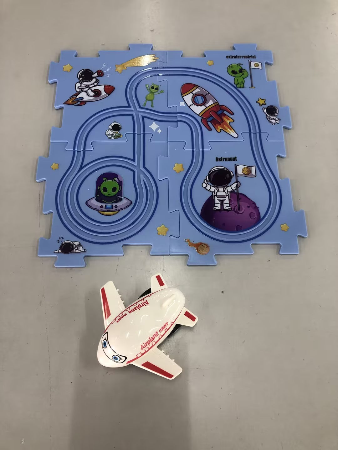 DIY Electric Railroad Puzzle Set – City Scene Construction Toy