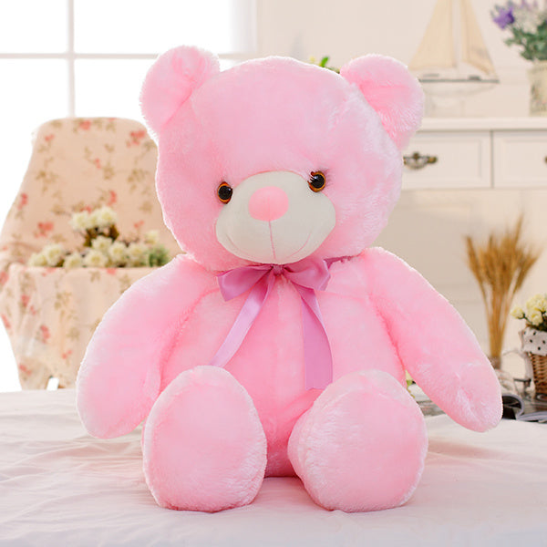 Viral LED Glowing Teddy Bear Plush – Colorful Light Up Stuffed Animal & Gift Pillow