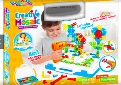 Kids Drill & Build Puzzle Toy Set – Creative STEM Construction Kit